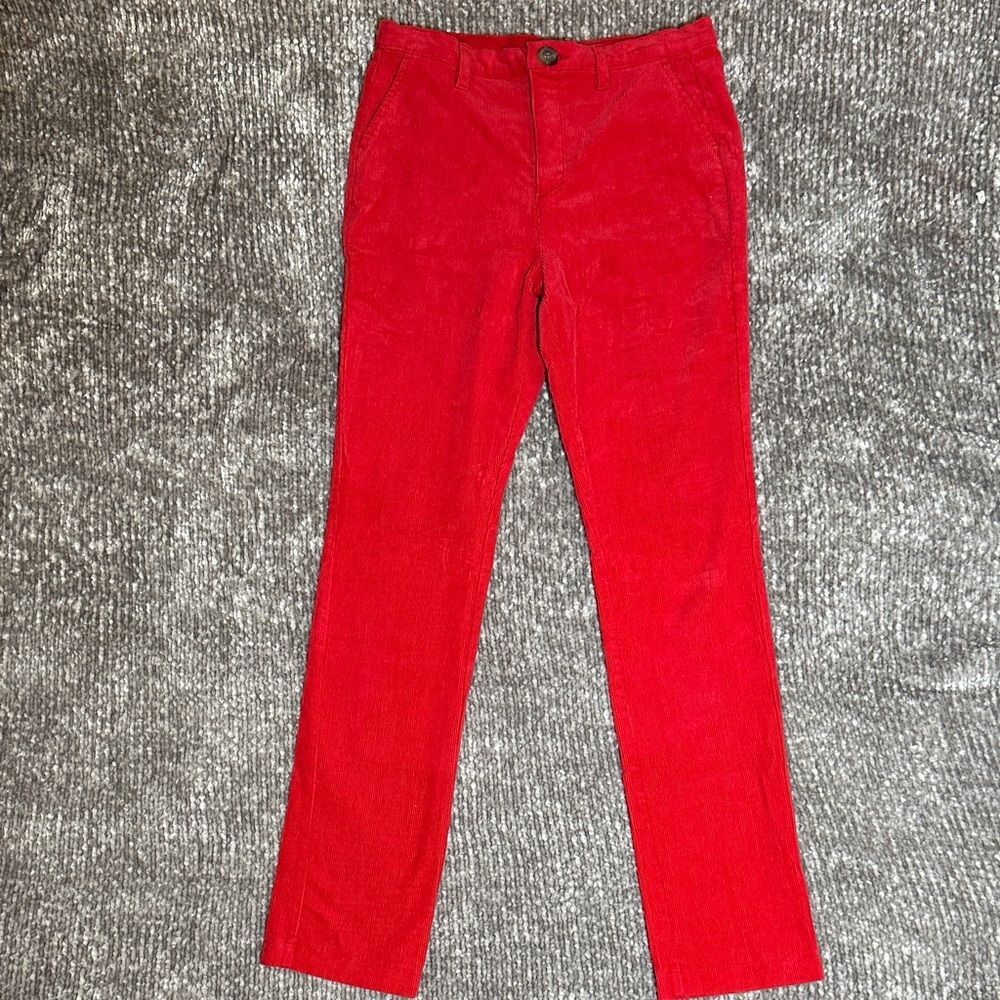 NWOT The Beaufort Bonnet Co. red cord pants size 12